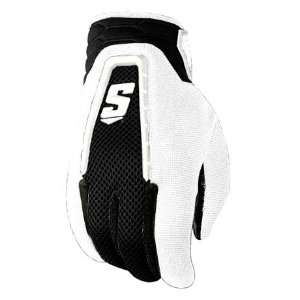   WR/QB/RB Football Gloves BLACK/WHITE YOUTH SMALL