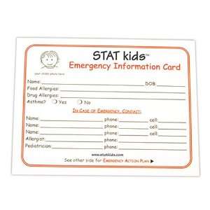  STAT KIDS Emergency Cards, 5 pack