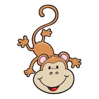   Monkey Hanging Upside down   12 inch Removable Graphic