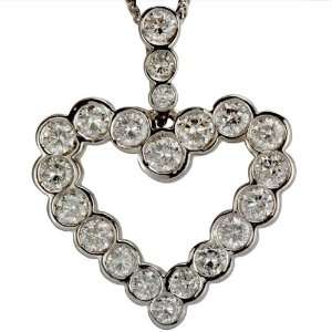  Bezel Set Diamond Heart Pendant DaCarli Jewelry