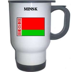  Belarus   MINSK White Stainless Steel Mug Everything 