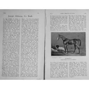  1915 Antique Print Harkaway Joseph Osborne Race Horse 