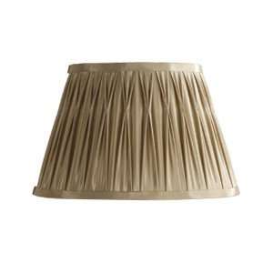   Gold Charlotte 13.5 Raw Silk Pinched Pleat Shade