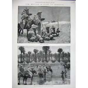  British Soldiers Morocco Lepers 1887 Camp Tents War Art 
