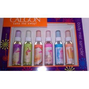 Calgon Take Me Away Body Mist Sampler 6 Different Scented Flavors