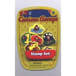  Curious George 6 Piece Stamp Set Toys & Games