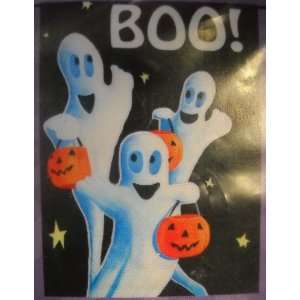  Boo 3 Trick or Treating Ghosts Large Garden Flag Patio 