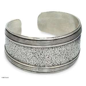  Sterling silver cuff bracelet, Sands of Time Jewelry
