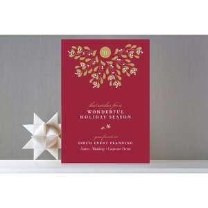  Mistletoe Wreath Business Holiday Cards Health & Personal 