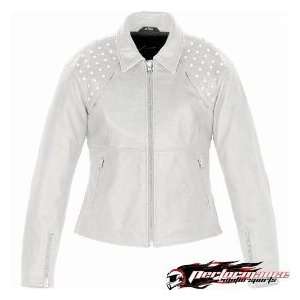 Alpinestars Stella Tokyo Leather Jacket , Color White, Size 48 311 