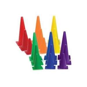  Plastic Rainbow Cones