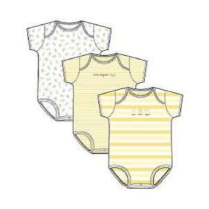  Babys 3 Pack Bodysuits in Yellows Baby