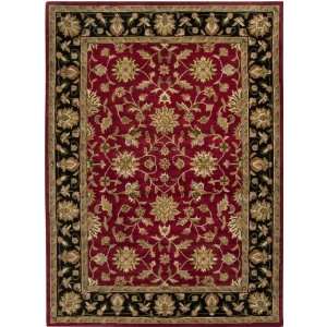  Crowne Collection Crowne 6013 Burgundy Grey Floral Area 
