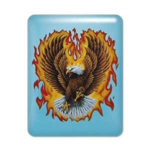  iPad Case Light Blue Eagle with Flames 