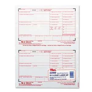  W 2 Tax Forms for Laser Printers   4 Part Carbonless, 50 