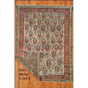   Hand Knotted Afshar Persian Rug   40x55 