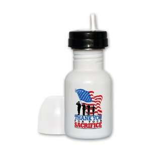 Sippy Cup Black Lid US Military Army Navy Air Force Marine Corps Thank 