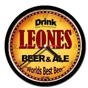  LEONES beer and ale cerveza wall clock 