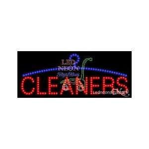 Cleaners Logo LED Business Sign 11 Tall x 27 Wide x 1 Deep  
