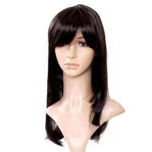    6sense Fashion Long Straight Brown Hair Synthetic Wig Beauty