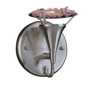  Crystal Lake Wall Sconce in Satin Nickel Finish