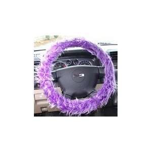 Purple Shag Steering Wheel Cover Automotive