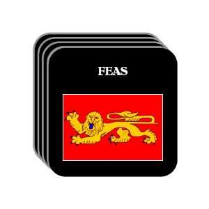  Aquitaine   FEAS Set of 4 Mini Mousepad Coasters 