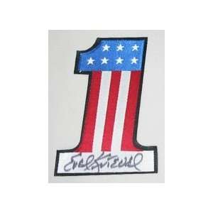   Autographed 5.5 x 4 Uniform Number One Patch 