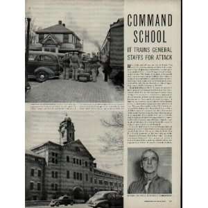 COMMAND SCHOOL It Trains General Staffs For Attack. Most battles and 