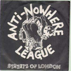   LONDON 7 INCH (7 VINYL 45) UK WXYZ 1981 ANTI NOWHERE LEAGUE Music