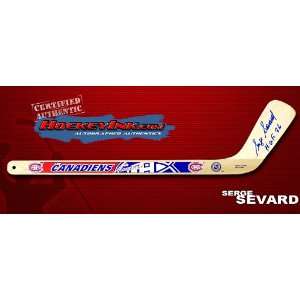   Savard Autographed Montreal Canadiens Mini Stick