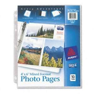  Avery Photo Pages for Six 4 x 6 Mixed Format Photos 