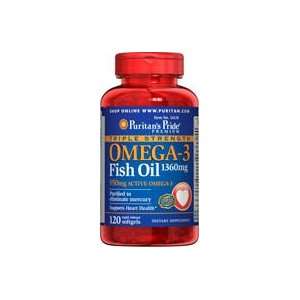   Omega 3 Fish Oil 1360 mg  1360 mg 120 Softgels
