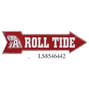  University Of Alabama Roll Tide Metal Arrow Sign (6 