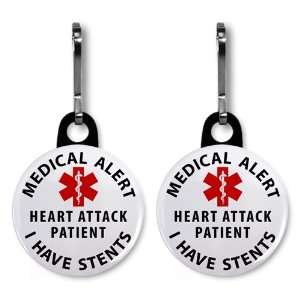  HEART ATTACK PATIENT I Have Stents Medical Alert 2 Pack 1 