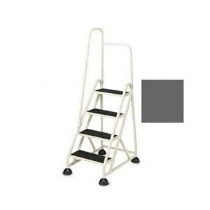 Step Ladder   4 Steps with Left Handrail   Winter Gray 