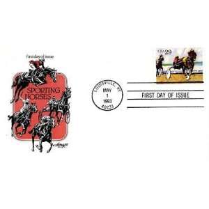  Sporting Horses First Day Of Issue Stamps Envelope 