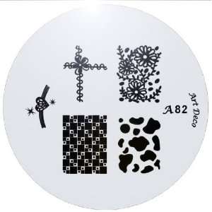  MoYou Nail Art Image Plate A82 including 7 Nailart designs 