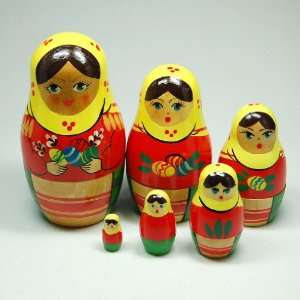  Six Part Presents Nesting Doll Toys & Games