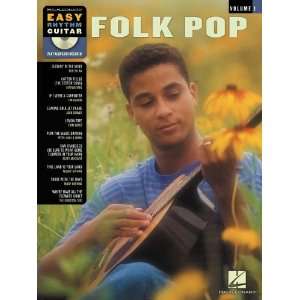  Hal Leonard Folk Pop Easy Rhythm Guitar Volume 1 (Book/CD 