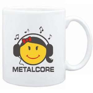  Mug White  Metalcore   female smiley  Music Sports 