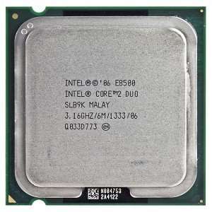  Intel Core 2 Duo E8500 3.16GHz 1333MHz 6MB Socket 775 Dual 