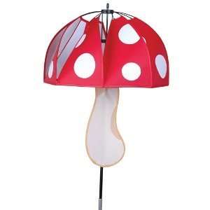  Magical Mushroom Wind Spinner   Red Polka Dots Patio 