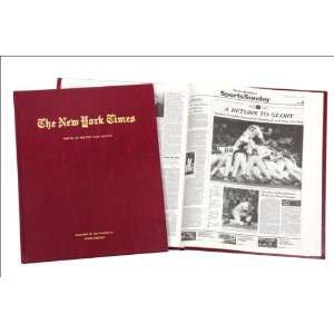  Personalized Baseball Newspaper Books   New York Times 