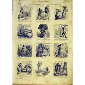    Comic Review Cham Sketches French Print 1866