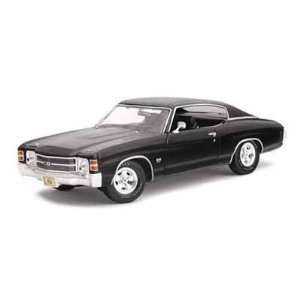  1971 Chevy Chevelle SS454 1/18 Black Toys & Games