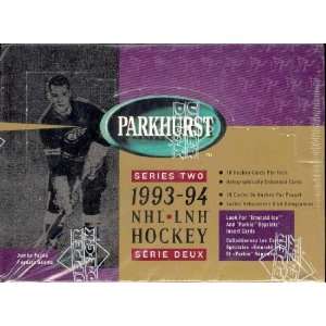  1993/94 Parkhurst Series 2 Hockey Jumbo Box Sports 