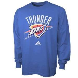  adidas Oklahoma City Thunder Youth Blue Team Logo Long 