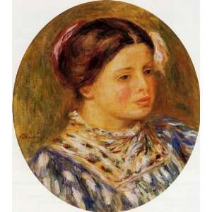  Oil Painting Girl in Blue Pierre Auguste Renoir Hand 