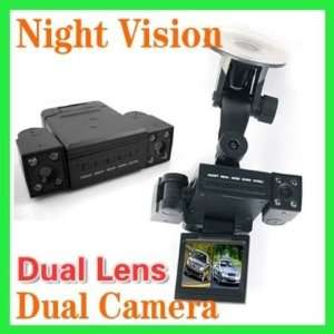  Dual Camera Dash Cam Rotating w Color LCD Very Cool 